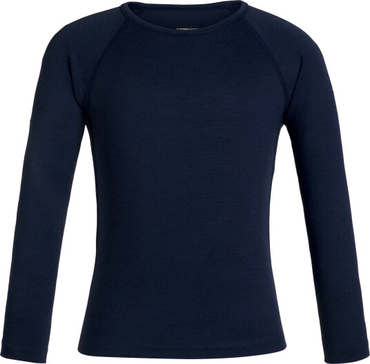 Icebreaker Kids" 200 Oasis Longsleeve Crewe Midnight Navy 3