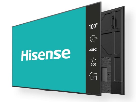 Hisense 100 Zoll 4K UHD IPS Digital Signage Display   24/7 Operation