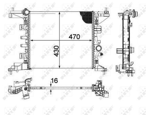 Radiator NRF 58477 Radiator NRF 58477