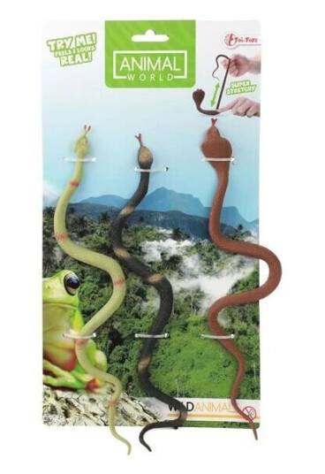 Toi Toys Lifelike Snakes Stretchable 3pcs. Toi Toys Lifelike Snakes Stretchable 3pcs.