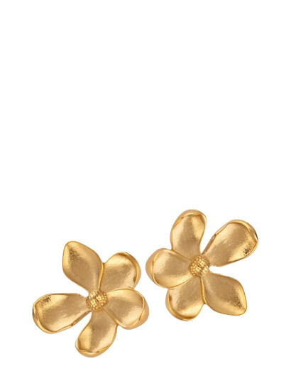 SISTIE Blumie Earstuds Gold Plated |Guld |One Size SISTIE Blumie Earstuds Gold Plated |Guld |One Size