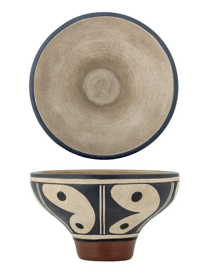 Bloomingville Elfrida Bowl - Black - Ø 31 CM Bloomingville Elfrida Bowl - Black - Ø 31 CM