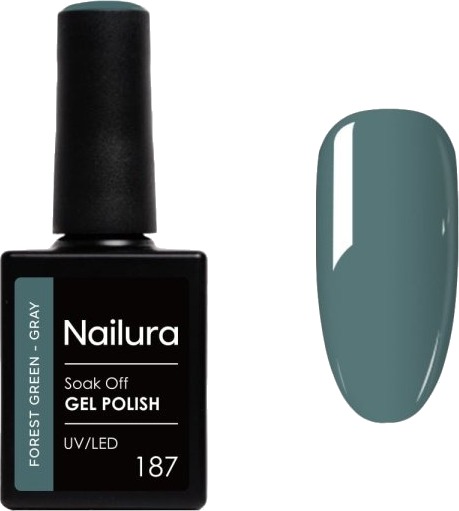Nailura Gelpolish 187 – Forest Green Gray – 10 ml