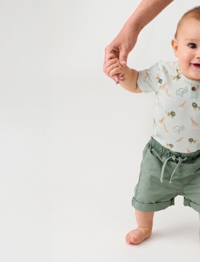 Minymo Shorts Twill Green 62