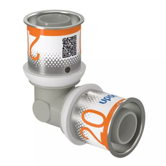 Uponor S-Press PPSU Kompositt Albue 20mm for Hydraulikk og Vannsystemer