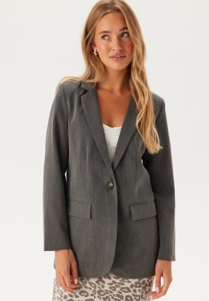 Object Collectors Item Objsigrid L/S Blazer Medium Grey Melange 40 Object Collectors Item Objsigrid L/S Blazer Medium Grey Melange 40