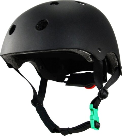 SportMe Skatehjälm S 46-53cm Grönt Spänne Svart