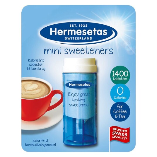 Hermesetas sødetabletter - 1400 tabletter Hermesetas sødetabletter - 1400 tabletter