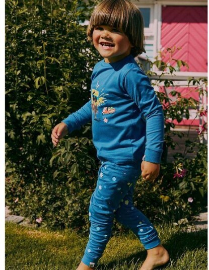 Gullkorn Bukkene pyjamas til barn Blå P 98/104