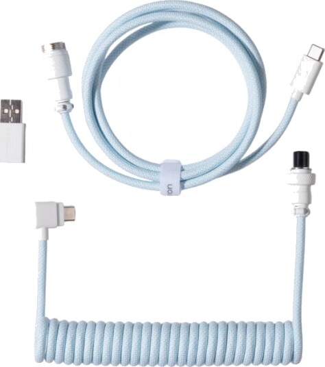 Keychron Coiled Aviator Angled 8K USB kabel (gul)