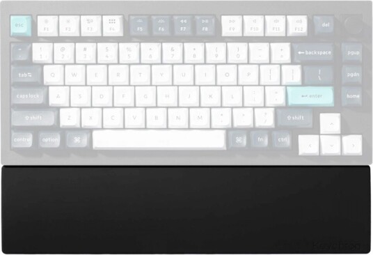 Keychron Silikon Palm Rest Til V1/v2/q2/q9/q1 Pro/q2 Pro - Svart Håndleddsstøtt Keychron Silikon Palm Rest Til V1/v2/q2/q9/q1 Pro/q2 Pro - Svart Håndleddsstøtt
