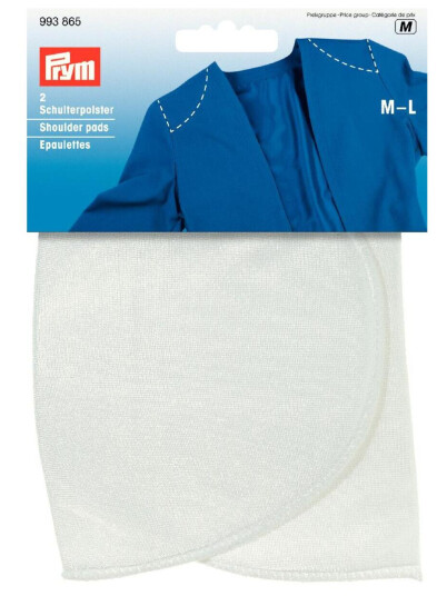Skulderpute halvmåne M-L ,  hvit