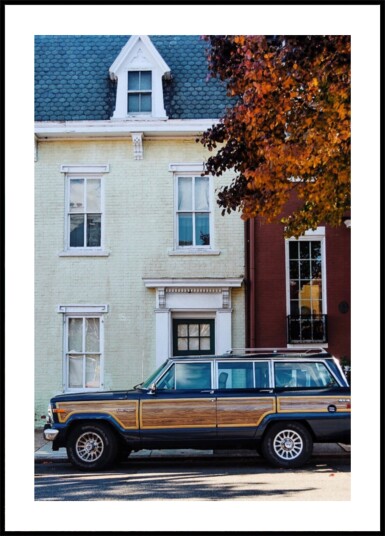 Autumn Streetside Classic Plakat / 50x70