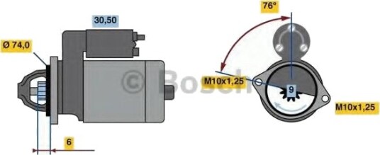 BOSCH 0 986 018 680 Starter BOSCH 0 986 018 680 Starter