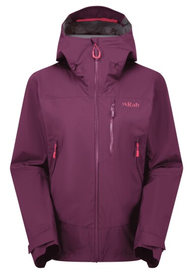 Rab Downpour Mountain Jacket Wmns Mulberry Size 16
