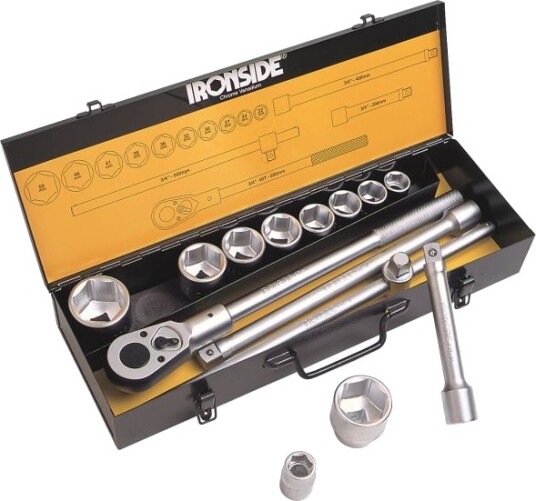 Ironside 102335 Pipenøkkelsett 3/4", 14 deler, Håndverktøy