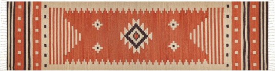 Gavar Bomullsteppe 80x300 cm - Oransje