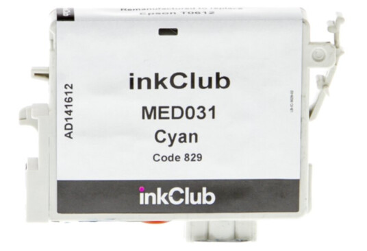 inkClub MED031 Blekkpatron cyan, 420 sider