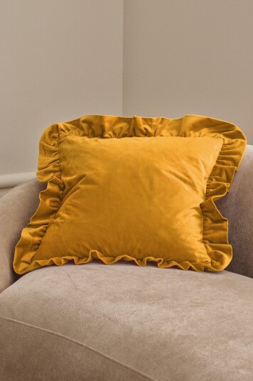 Ellos Home Putetrekk Nora Frill Gul