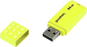 Goodram Ume2 Usb-Flashstasjon 64 Gb Usb 2.0 Gul Goodram Ume2 Usb-Flashstasjon 64 Gb Usb 2.0 Gul