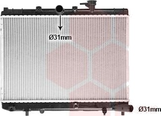 VAN WEZEL 83002050 Radiator motorkjøling