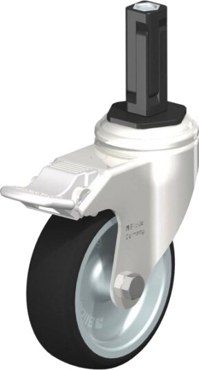 Blickle 853430 Lkrxa-Path 101G-11-Fi-Exv12 Styrehjul Med Brems, Hjul Ø 100 Mm, Maks 120 Kg (1 Stk)