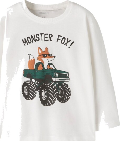 Name It Genser NmmVogn Loose Cloud Danser/Fox Truck Name It 1½ år (86) Genser Hvit