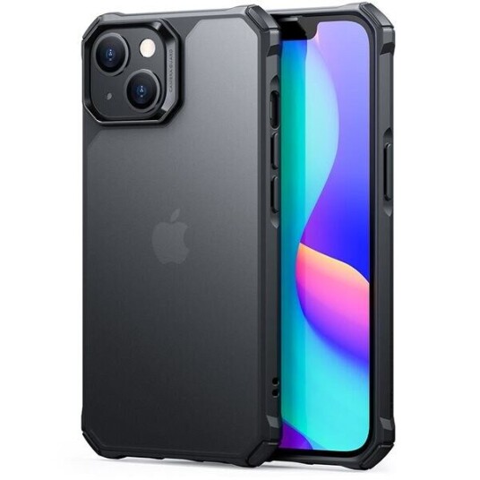 ESR iPhone 14 Plus Deksel ESR Air Armor Clear Hard Case - Svart Gjennomsiktig
