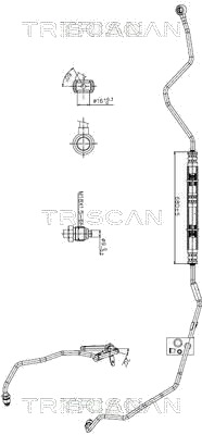 Hydraulikkslange, styring TRISCAN 8516 29046 Hydraulikkslange, styring TRISCAN 8516 29046