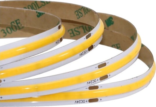 Ledlife 5m 12W/m COB LED stripe RA95 24V DC IP20 480 LED pr. meter COB LED Dimbar : Dimbar Kulør : Kald