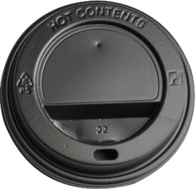 Multiline Drikkelokk i Plast til Kaffebeger Sort