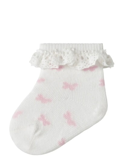 Name It Nbffutterfly Sock White 74 80 Name It Nbffutterfly Sock White 74 80