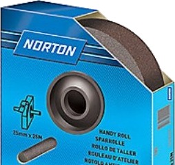 Økonomirulle 25Mm X25m P120 Norton R222 Økonomirulle 25Mm X25m P120 Norton R222