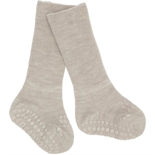 Gobabygo Sand Non-Slip Strømper I Merino Ull 27-30