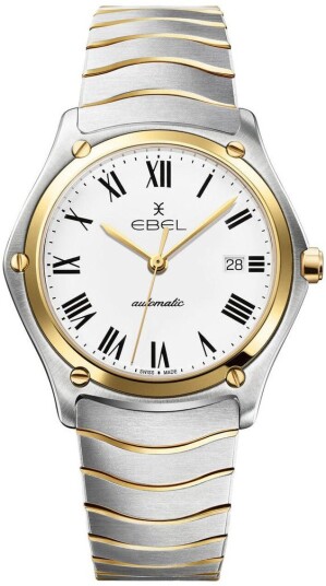Ebel Herreklokke 1216614 Classic Hvit/18 karat gult gull Ø40 mm