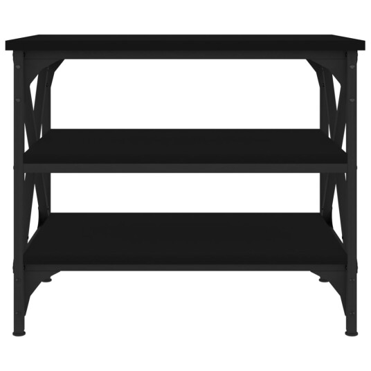 vidaXL Sidebord svart 55x38x45 cm konstruert tre