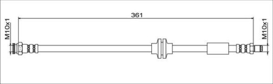 Bremseslange METZGER 4111779 Bremseslange METZGER 4111779