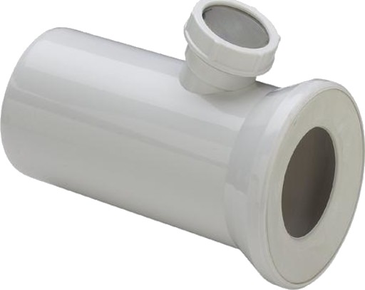 Tilkoblingsrør 250 x 50 mm Hvit