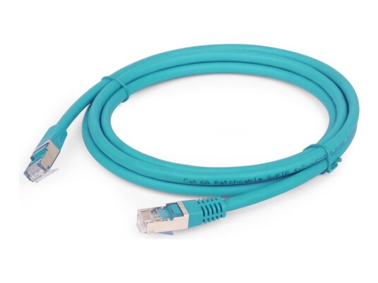 Cablexpert Patchkabel Rj-45 Han Til Rj-45 Han 25 Cm Sftp Cat 6A Afskærmet  Halogenfri Formet Grøn
