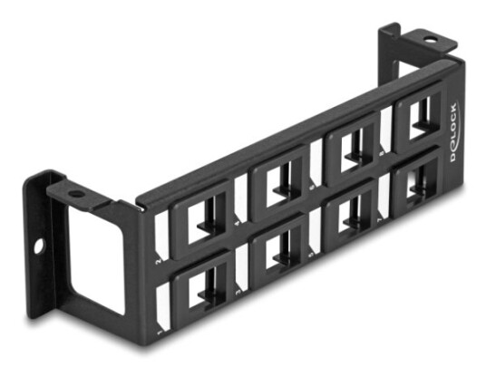 Delock Keystone Holder 8-Ports Panelstruktur Vertikal Delock Keystone Holder 8-Ports Panelstruktur Vertikal
