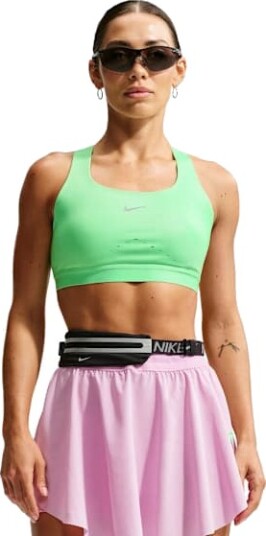 Nike Swift High Support Sports Bra Dame Illusion Green/Reflective Silver M