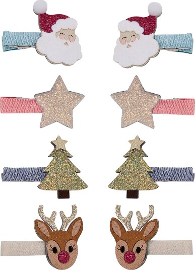 Mimi & Lula 8 Hair Clips - Christmas - MULTI - One Size Mimi & Lula 8 Hair Clips - Christmas - MULTI - One Size