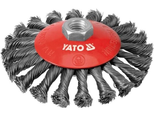 Yato YT-4764 12,5 cm Førpoleringsbørste i Rustfritt Stål med 10000 Rpm Yato YT-4764 12,5 cm Førpoleringsbørste i Rustfritt Stål med 10000 Rpm