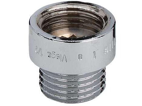 Csdk-Sl Rødgods Gevindfittings Haneforlænger 3/8"X20 Mm Muffe/Nippel Forkromet