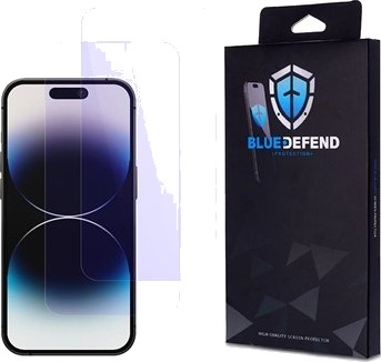 BlueDefend Anti-Blue Light Skjermbeskyttere Beskyttelsesglass iPhone 14 Pro Max 2 stk. BlueDefend Anti-Blue Light Skjermbeskyttere Beskyttelsesglass iPhone 14 Pro Max 2 stk.