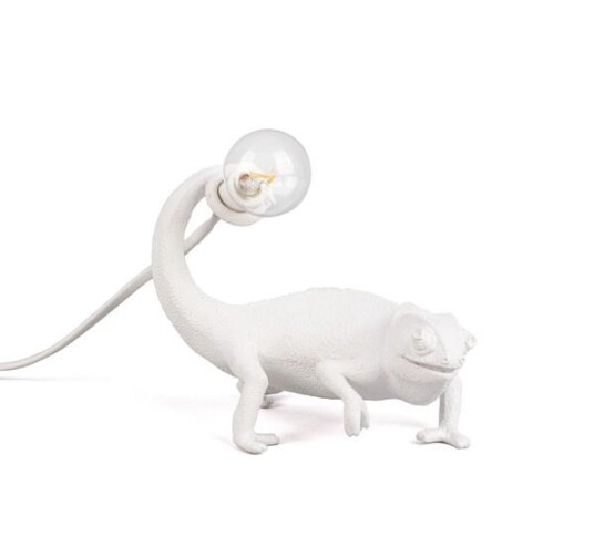 Seletti Chameleon Still Bordlampe Hvit Seletti Chameleon Still Bordlampe Hvit