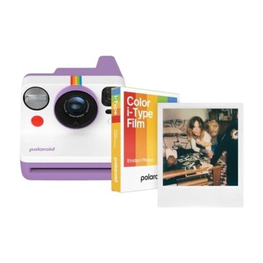 Polaroid Now Generation 3 øyeblikkskamera startsett lilla