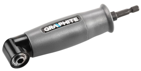 Graphite 1/4" Vinkelbitssocket 90° med Seksankprofil Graphite 1/4" Vinkelbitssocket 90° med Seksankprofil