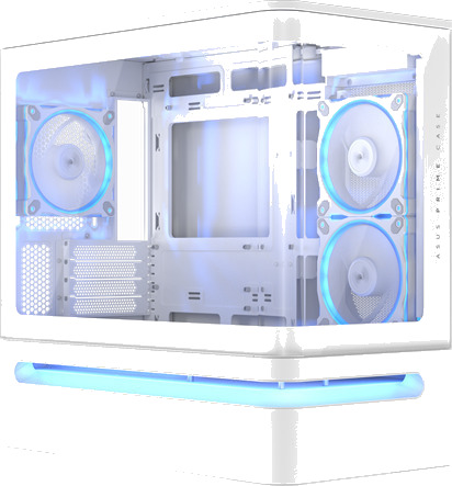 ASUS Prime AP202 Midi Kabinett med Herdet Glass Hvit ASUS Prime AP202 Midi Kabinett med Herdet Glass Hvit