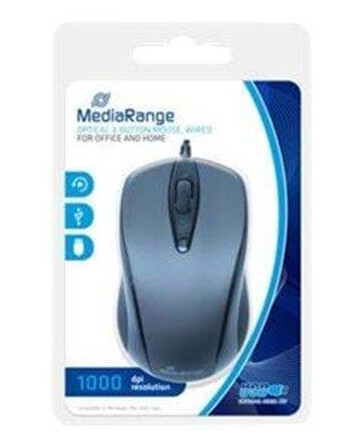 MediaRange - mus - Mus - Optisk - 3 knapper - Grå MediaRange - mus - Mus - Optisk - 3 knapper - Grå